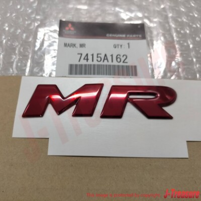 MITSUBISHI LANCER Evolution 8 CT9A Genuine MR Mark Emblem 7415A162