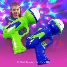 Flashing Prism Ball Gun LED Spinning Light Effects