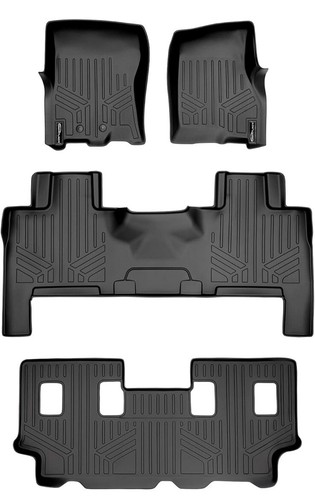 SMARTLINER Floor Mats 3 Row Liner Set for 2011-2017 Expedition EL / Navigator L