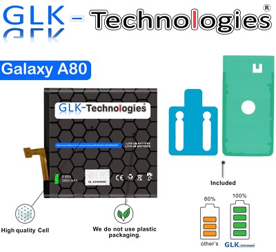Glk -Technologies für Akku Samsung Galaxy A80 SM-A805F /  Ohne Set NEU 2026 B.j