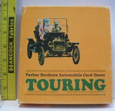 VINTAGE TOURING CARD GAME BY PARKER BROTHERS 1970 WITH INSTRUCTIONS AND BOX