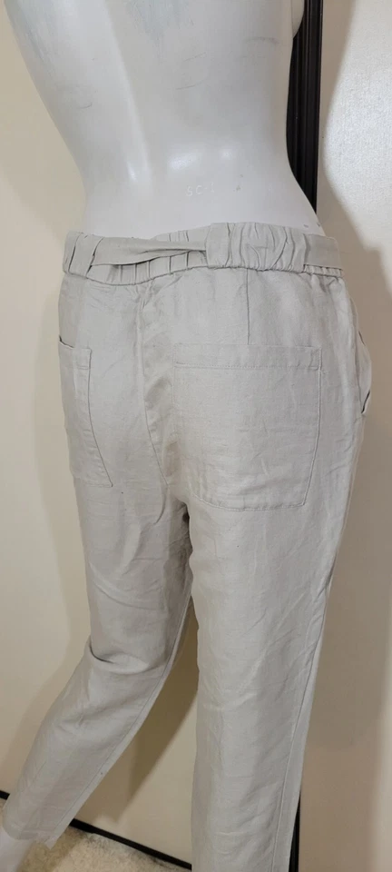 Edc par Esprit Taille 38 Superbe pantalon beige femme coton lin - Photo 2/3