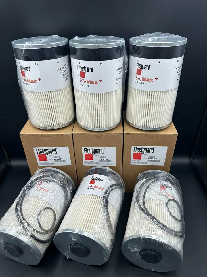 Filtro separador de agua combustible Fleetguard FS19765 6 PIEZAS Cummins ISX Paccar MX Foto 4 de 4