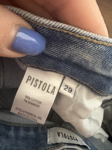 Jeans Pistola Lennon tiro alto recortados bootcut Denim Jeans 29 - Imagen 7 de 11