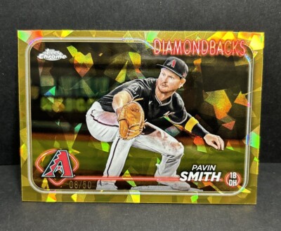 2024 Topps Chrome SAPPHIRE GOLD REFRACTOR PAVIN SMITH 08/50 DIAMONDBACKS RARE
