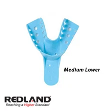 REDLAND Impression Trays #4 Medium Lower Perforated 12 Pieces/Bag