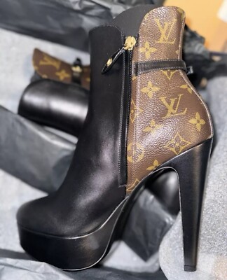 Authentic Louis Vuitton Monogram Afterglow Ankle booties Brand New With Box