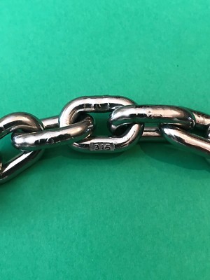Stainless Steel 316 Chain 1/4'' (6.3mm) Short Link Chain by the foot