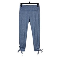 Abercrombie  Fitch Leggings Women  s Size XS Lace Up Detail Ankle Heather Blue