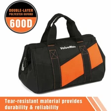 ValueMax 16 inch Wide Mouth Tool Bag Heavy Duty  Polyester Tool Tote w/13 Pocket