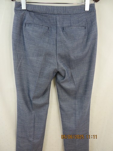 Talbots Größe 6 Polyes/Rayon/Spand Stahlblau Slim Gewebt Gefüttert Hose Trousers - Bild 9 von 14