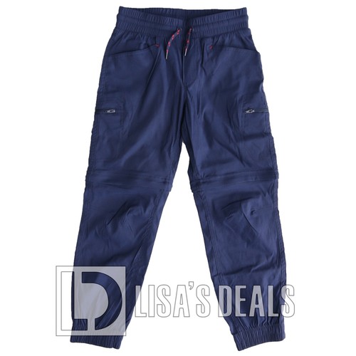 New Boys YOUTH Eddie Bauer CONVERTIBLE JOGGER TAN GRAY NAVY S 7/8 - Picture 3 of 13