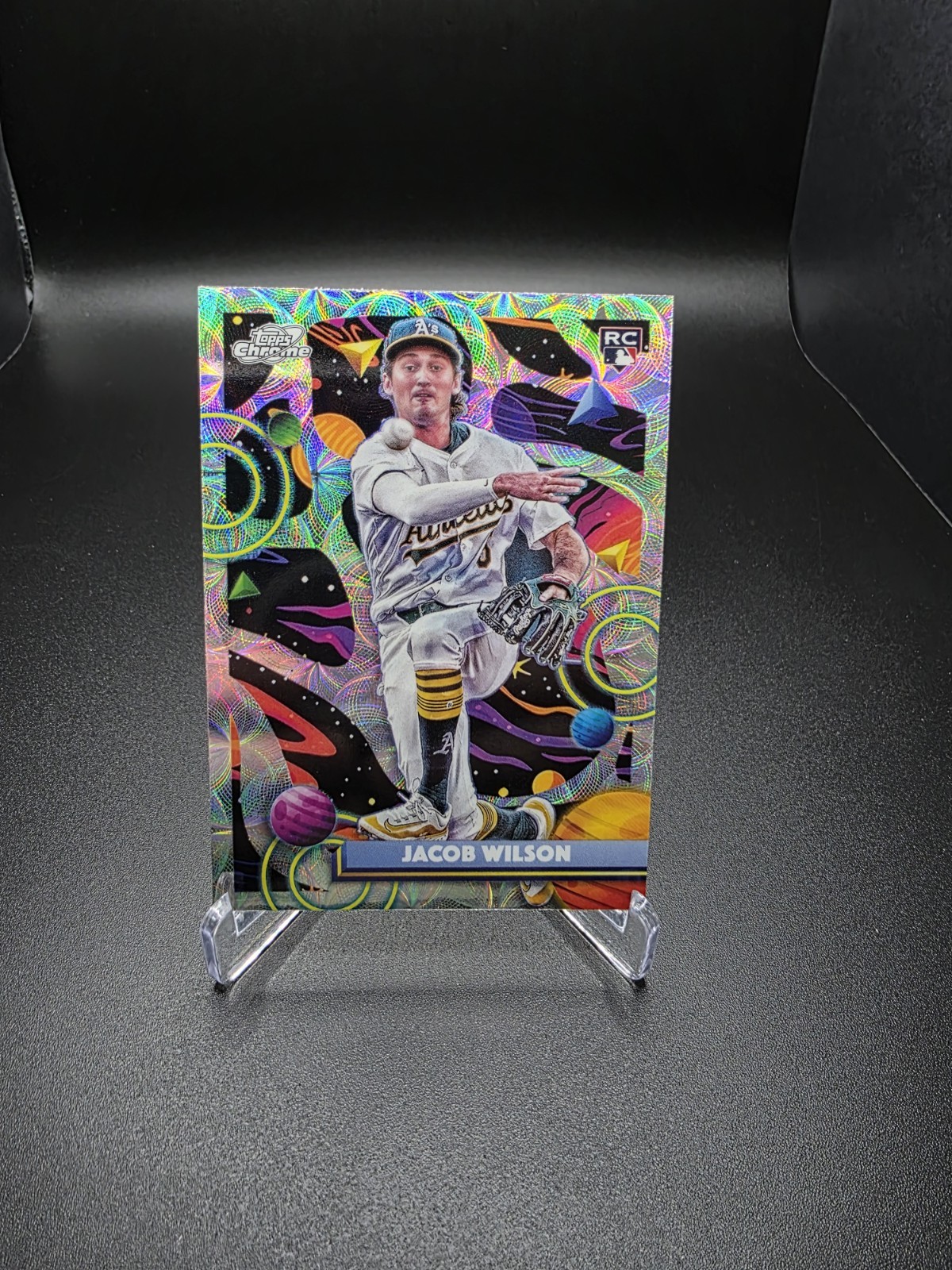 2025 Topps Cosmic Chrome Jacob Wilson RC Nucleus Refractor #139 Athletics