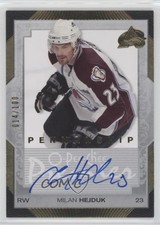 2007-08 O-Pee-Chee Premier Penmanship 14/100 Milan Hejduk #PP-HJ Auto 0c3