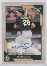 2018 Topps Big League Big League Matt Olson #BLA-MO Auto h6c