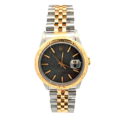 Rolex Datejust Thunderbird 36mm-Ref. 16233-18k & SS-Gray Striped Dial