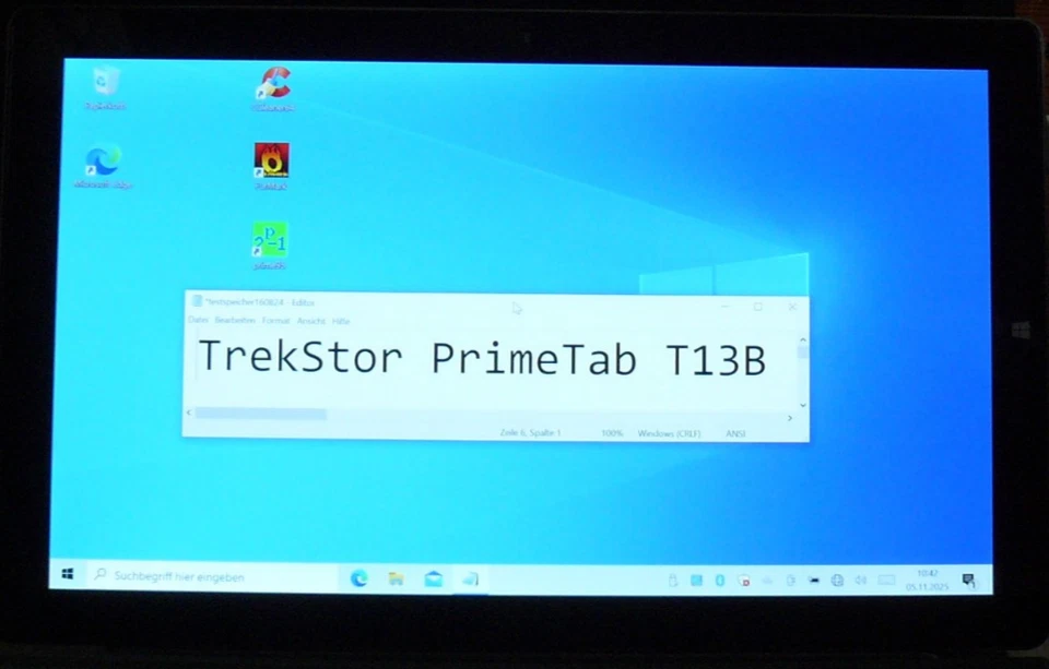 TrekStor Primetab T13B Tablet-PC 13,3" Full-HD N3350 4 GB RAM 64+14GB SSD Win10 - Bild 3 von 4
