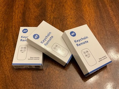 (3) BRAND NEW ADT KEYCHAIN REMOTES, SECURITY REMOTE, WHITE, SKF3R0-29 ...