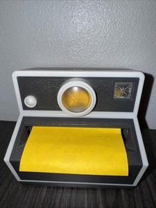 Vintage Post It Sticky Note Dispenser Holder Polaroid Camera Heavy Base