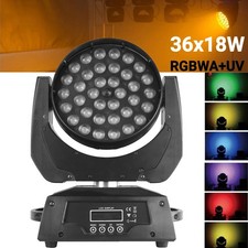 648W RGBWA UV Stage Lighting LED 36x18W Wash Zoom Moving Head Light DMX DJ Show