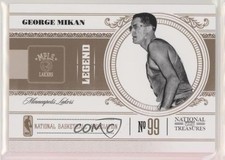 2010-11 Playoff National Treasures Legend 4/99 George Mikan #172 HOF 9c6