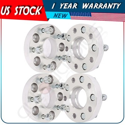 4pcs 1'' 5x4.75 7/16'' Hubcentric Wheel Spacers For Chevrolet Corvette 1953-1982