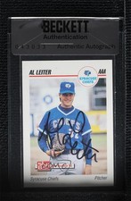BAS 1992 SkyBox Pre-Rookie AAA Packs Al Leiter #227 Authentic Auto ow6