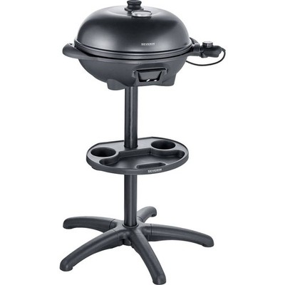 Severin PG 8541 Elektro Standgrill Kugelgrill, Thermometer im Deckel