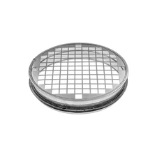 6" Inch (net 3/8" x 3/8" In) Steel Mesh Duct End Cap with Rubber Gasket - Rou...