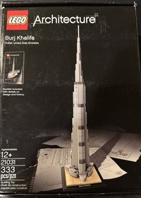 LEGO Architecture: Burj Khalifa 21031 with Instruction Book and Box