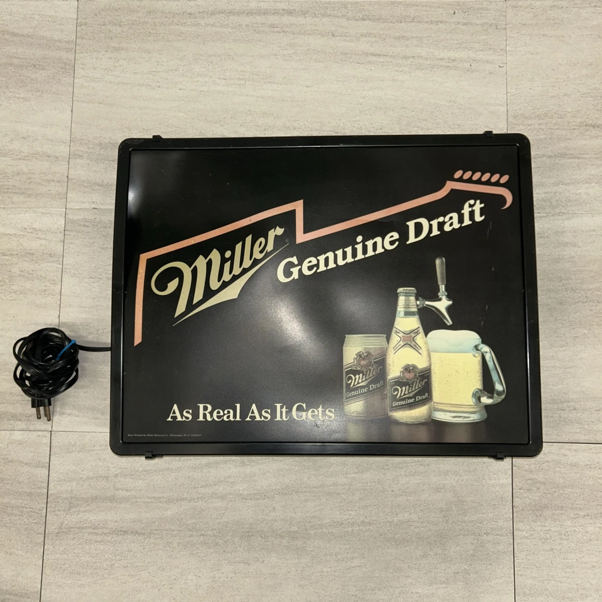 Miller Genuine Draft Guitar In Collectible Miller Signs & Tins for