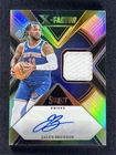 2023-24 Panini Select Jalen Brunson Silver X-Fractor Patch Autographs Auto /125
