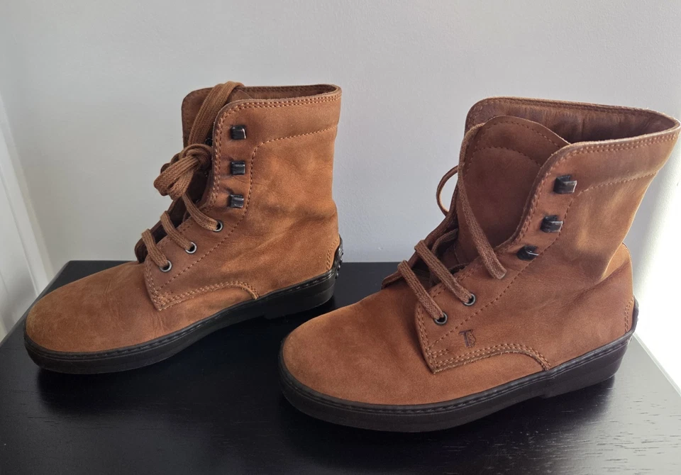 JP Tods Junior Lace Up Ankle Brown Suede Hiking Snow Boots Size EURO 31 / US 13  - image 4 of 4