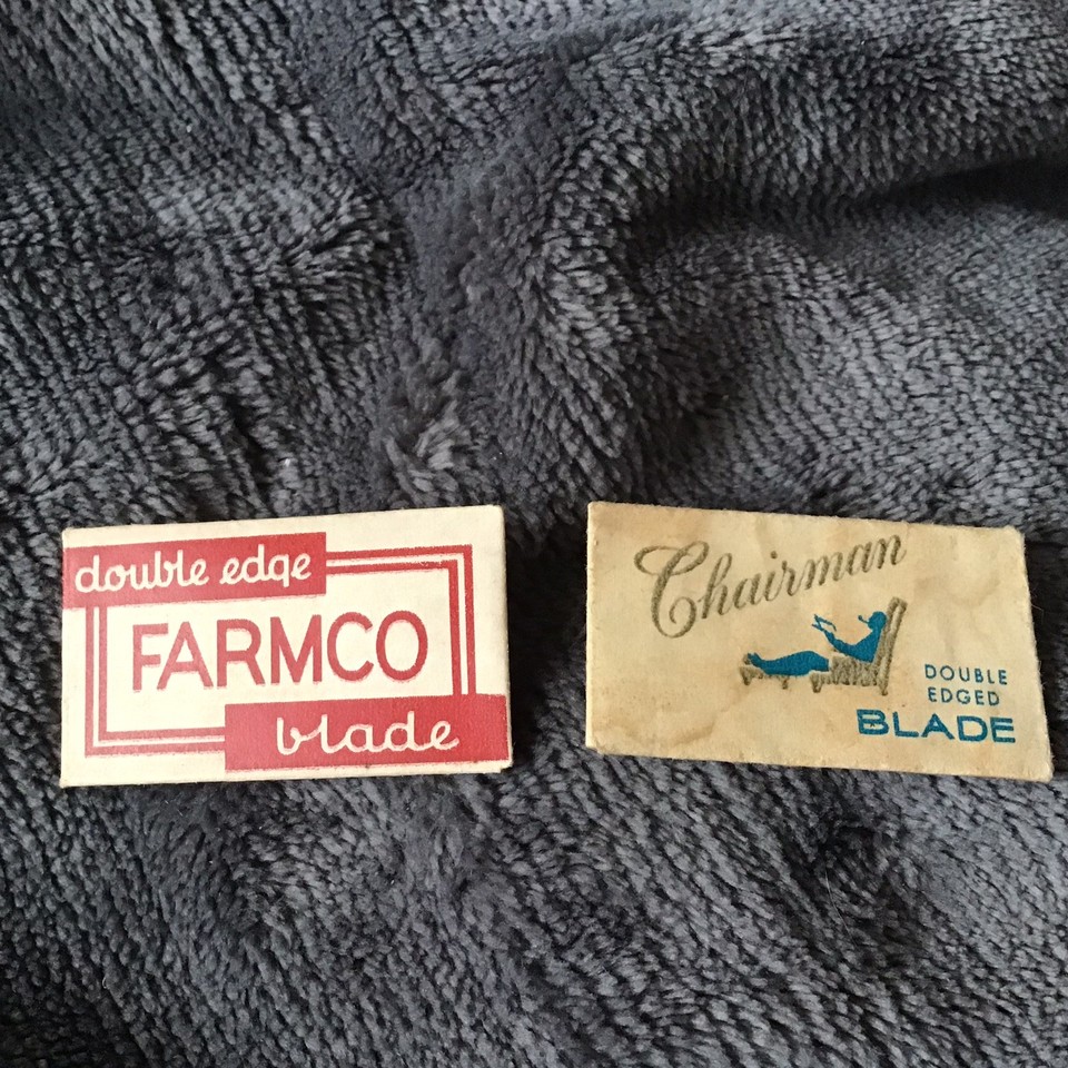 VTG Gillette Mini Safety Razor Travel Kit Snap Gold Case with 2 blades ...