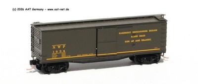 MTL MicroTrains N 39140 - 40` Wood Boxcar NWP #1934; aga NEW, ohne OVP