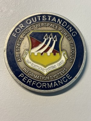 554TH Electronic Systems Group CDR FOR OUTSTANDING PERFORMANCE Challenge Coin