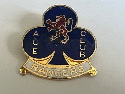 VINTAGE ORIGINAL RANGERS ACE CLUB EMAILLE PIN ANSTECKER VON COFFER
