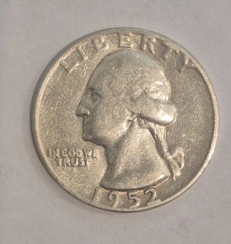 1952 P Washington Quarter - Circulated- Good Condition