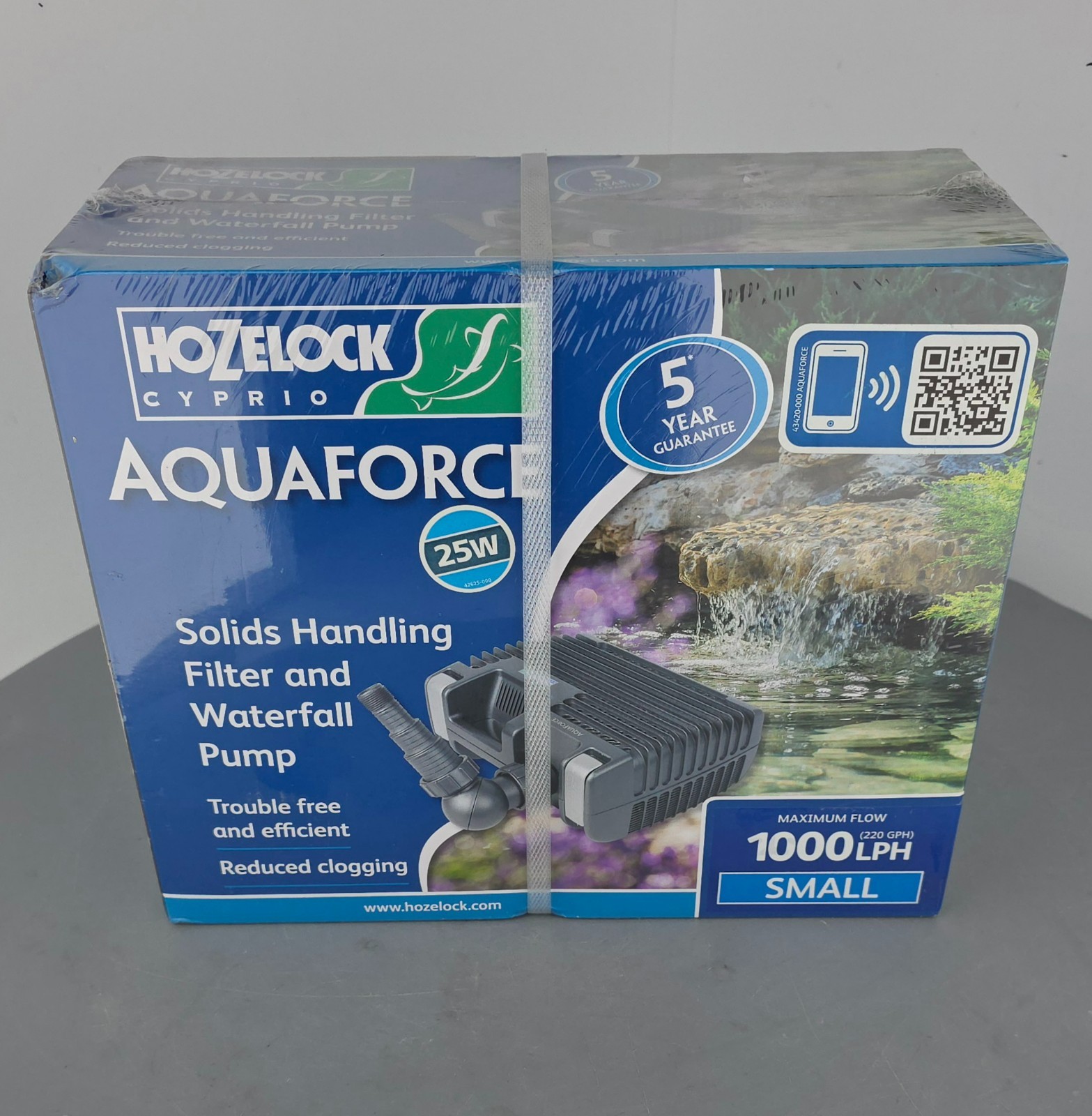 (Pa2) Hozelock Cyprio - AquaForce - Filter and Waterfall Pump - 1000LPH