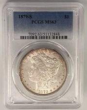 1879-S Morgan Silver Dollar PCGS MS63 (51132848)