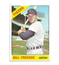 1966 Topps #145 Bill Freehan, Detroit Tigers