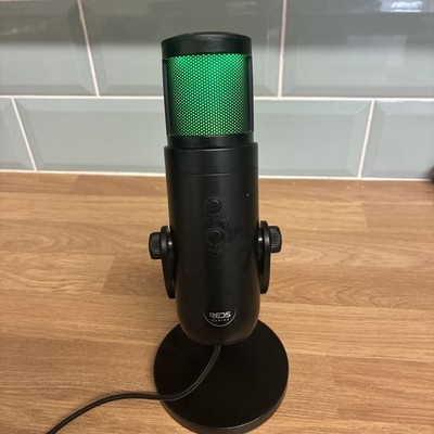 RED5 Gaming USB Kondensator Mikrofon mit Tischständer - Streaming Podcast Mikrofon