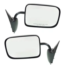 Manual Textured Side View Mirrors Pair Set of 2 for 94-97 Dodge Ram 2500 1500