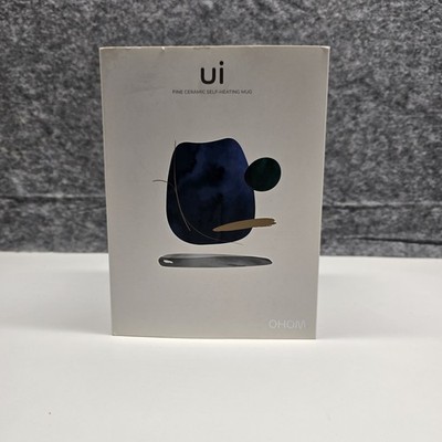 OHOM Ui Fine Ceramic Self-Heating Mug - White - New Open Box Nasdaq Labeled 