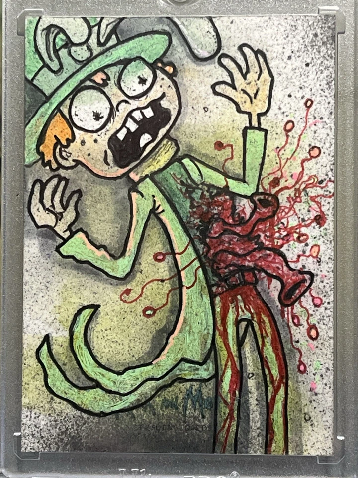 Rick and Morty Cryptozoic Season 1 Sketch Card Anthony Sciscioli 1/1 - Image 3 of 4