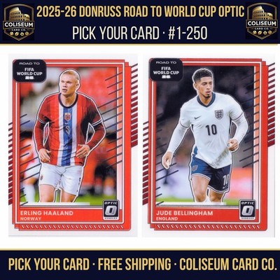 2025-26 Panini Donruss Road to FIFA World Cup Optic You Pick 2+ Cards Free Ship