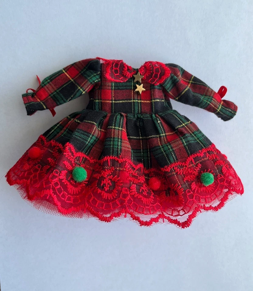 Vestido de Natal (apenas) para 8" Heartstring/Pequeno charmoso, mini boneca Paola Reina - Imagem 3 de 4