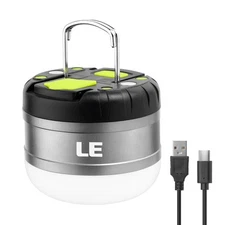 Le Led Camping Lantern Rechargeable, 310Lm, 5 Light Modes, Power Bank,