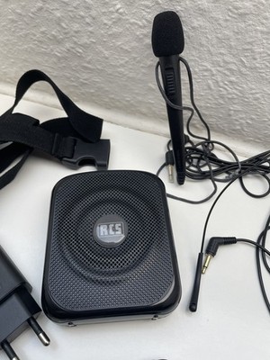 Mobiler Sprachverstärker RCS SB-020 Lautsprecher mit Mikrofon, Headset und Akku