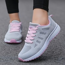Zapatos Para Correr Zapatillas De Tenis De Moda Transpirables Para Mujer